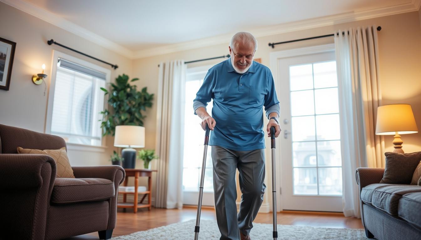 Ezra Home Care providing in-home assistance to a senior in Framingham